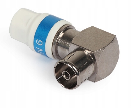 Gniazdo antenowe kątowe IEC RG-6/Triset Self-Install Cabelcon