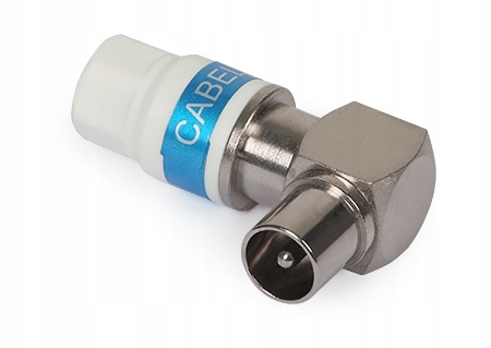 Wtyk antenowy kątowy IEC RG-6/Triset Self-Install Cabelcon
