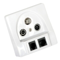 Gniazdo RTV SAT RJ-45 RJ-11 końcowe Signal