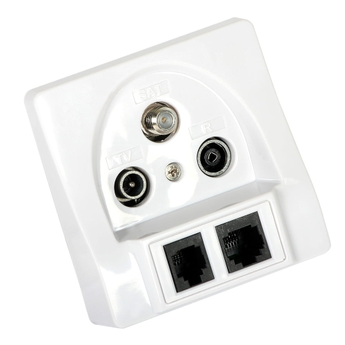 Gniazdo RTV SAT RJ-45 RJ-11 końcowe Signal