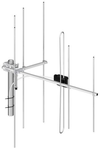 Antena DIPOL 7 DVB-T2 5-12 VHF DAB mux-8 w polaryzacji pionowej