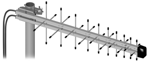 Antena dwupolaryzacyjna LTE MIMO 2 x 10m SMA Dipol