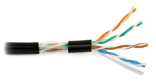 Przewód Netset U / UTP 5e skrętka zewnętrzna PE