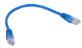 Patchcord UTP 0.25m  kat. 5e niebieski