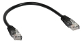 Kabel LAN Patchcord UTP 0.25m kat. 5e RJ45 czarny