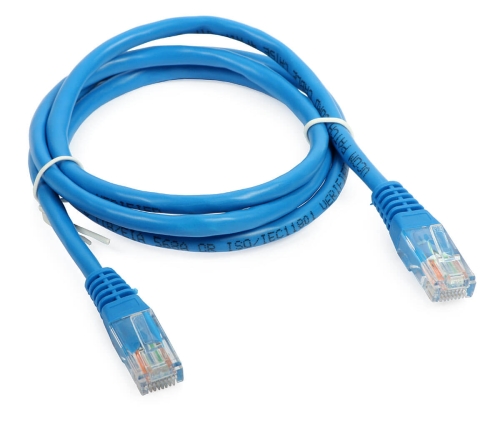 Patchcord UTP 1m kat. 5e niebieski