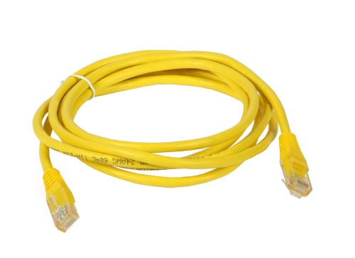 Patchcord UTP 2m kat. 5e żółty