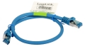 Patchcord S/FTP 0,5m kat. 6A niebieski