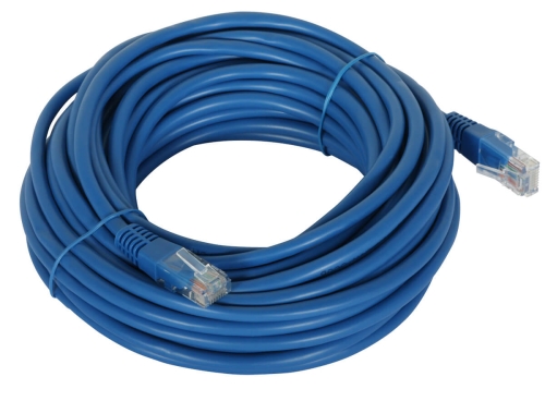 Patchcord UTP 10m kat. 5e niebieski