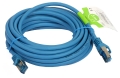 Patchcord S/FTP 5m kat. 6A niebieski
