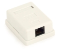 Gniazdo natynkowe kat. 5e UTP RJ-45 8P8C pojedyncze