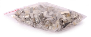Wtyk modularny ekranowy RJ-45 8PIN 5e na drut 100szt