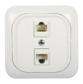 Gniazdo komputerowe podwójne RJ45 GMK-M8-2 Satel