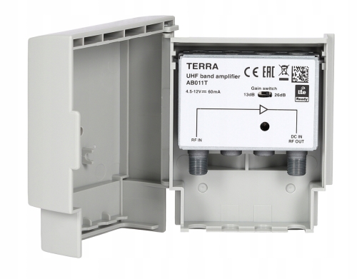 Wzmacniacz DVB-T2 AB011T 26dB LTEblock Terra