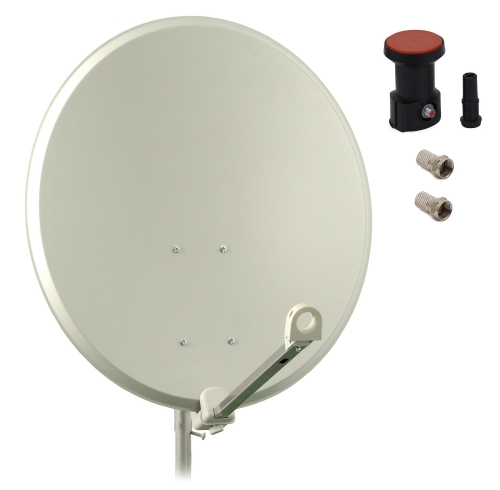 Antena satelitarna 80cm FAMAVAL Konwerter + złącza