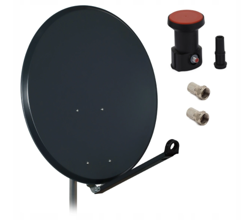 Antena satelitarna 90cm FAMAVAL Konwerter + złącza