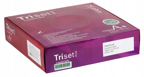 Przewód antenowy TRISET PLUS A+ Dca LSZH 100m
