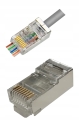 Wtyk RJ45 8P8C kat5e pass through ekranowany 10szt
