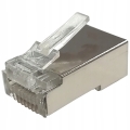 Wtyk RJ45 8P8C kat5e pass through ekranowany 100szt