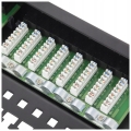 Patch panel widok z bliska