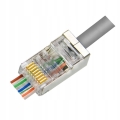 Wtyk RJ45 8P8C kat.6 pass through ekranowany