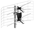 Antena siatkowa ASP-4 DVB-T2 ze wzmacniaczem