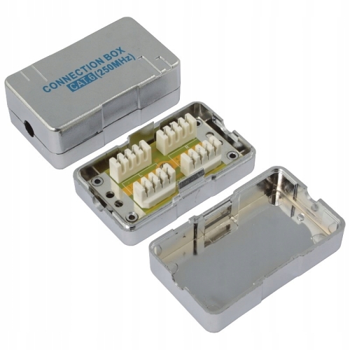 Puszka połączeniowa natynkowa kat. 6 STP zatrzaskowa