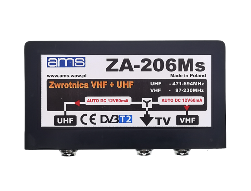 Zwrotnica antenowa ZA-206Ms VHF/UHF AMS