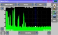 Spektrum - sygnał z anteny po zastosowaniu filtra LTE/5G