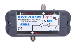 Wzmacniacz antenowy TV AWS-141 DVB-T2 AMS