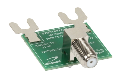 Symetryzator antenowy k. 21-48 UHF złącze F Dipol
