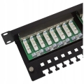 Patch Panel STP 1U 24 porty k5e +uchwyt RJ-45 RACK
