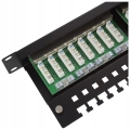 Patch Panel FTP 1U 24 porty k.6 +uchwyt RJ-45 RACK