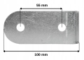 Uchwyt antenowy murowy UMS-10 Luxon wymiary