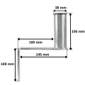Uchwyt antenowy murowy UMS-10 Luxon wymiary