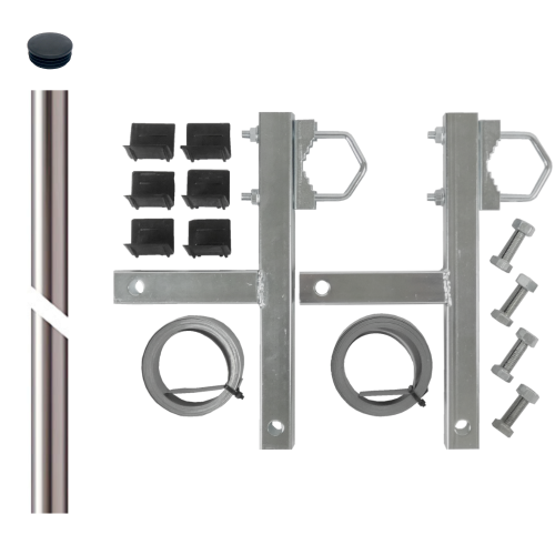 Obejma kominowa 7m + maszt 1,5m aluminiowy 1.5mm + zaślepka
