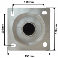 Uchwyt antenowy murowy 70cm WL-700 wymiary