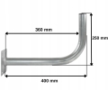 Uchwyt antenowy murowy 40cm WL-400 wymiary