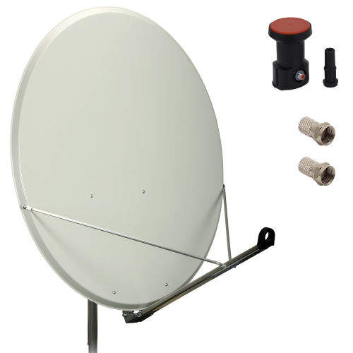 Antena satelitarna 100cm FAMAVAL + Konwerter + złącza