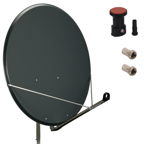 Antena satelitarna 100cm FAMAVAL + Konwerter + złącza