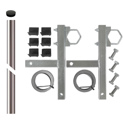 Obejma kominowa 5m + maszt 1,5m aluminiowy 1.5mm + zaślepka