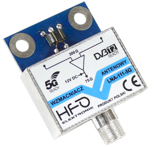 Wzmacniacz antenowy dopuszkowy LNA-111 5G 15dB