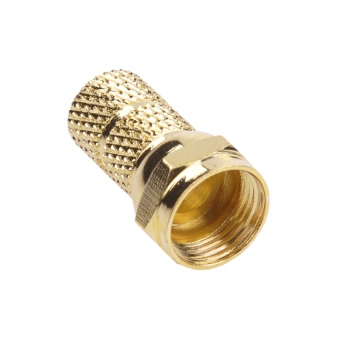 Wtyk F złącze nakręcane 6,8mm SAT DVB-T GOLD