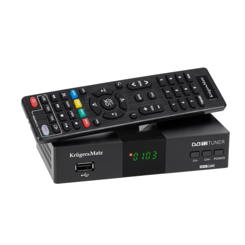 Tuner DVB-T2 H.265 HEVC dekoder PVR Kruger&Matz