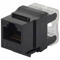 Moduł keystone RJ-45 UTP kategorii 6 Dual IDC czarny narzędziowy