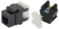 Moduł keystone RJ-45 UTP kategorii 5e Dual IDC czarny narzędziowy