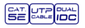 Moduł keystone RJ-45 UTP kategorii 5e Dual IDC czarny narzędziowy