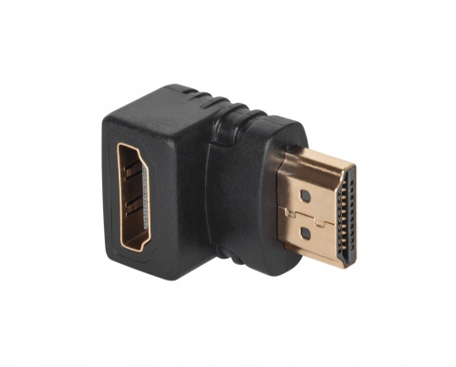 Przejście gniazdo HDMI wtyk HDMI złącze kątowe 90 stopni