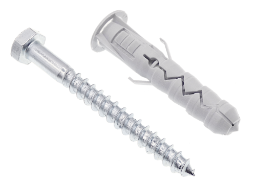 Kołek rozporowy dybel z wkrętem z łbem 6-kątnym 12mm x 60mm x 80mm