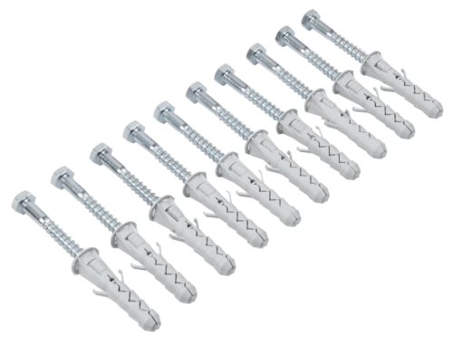 Kołek rozporowy dybel z wkrętem z łbem 6-kątnym 12mm x 60mm x 80mm 10 sztuk